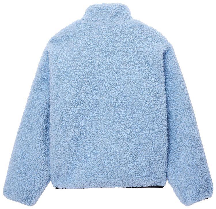 Stussy Sherpa Reversible Jacket Light Denim