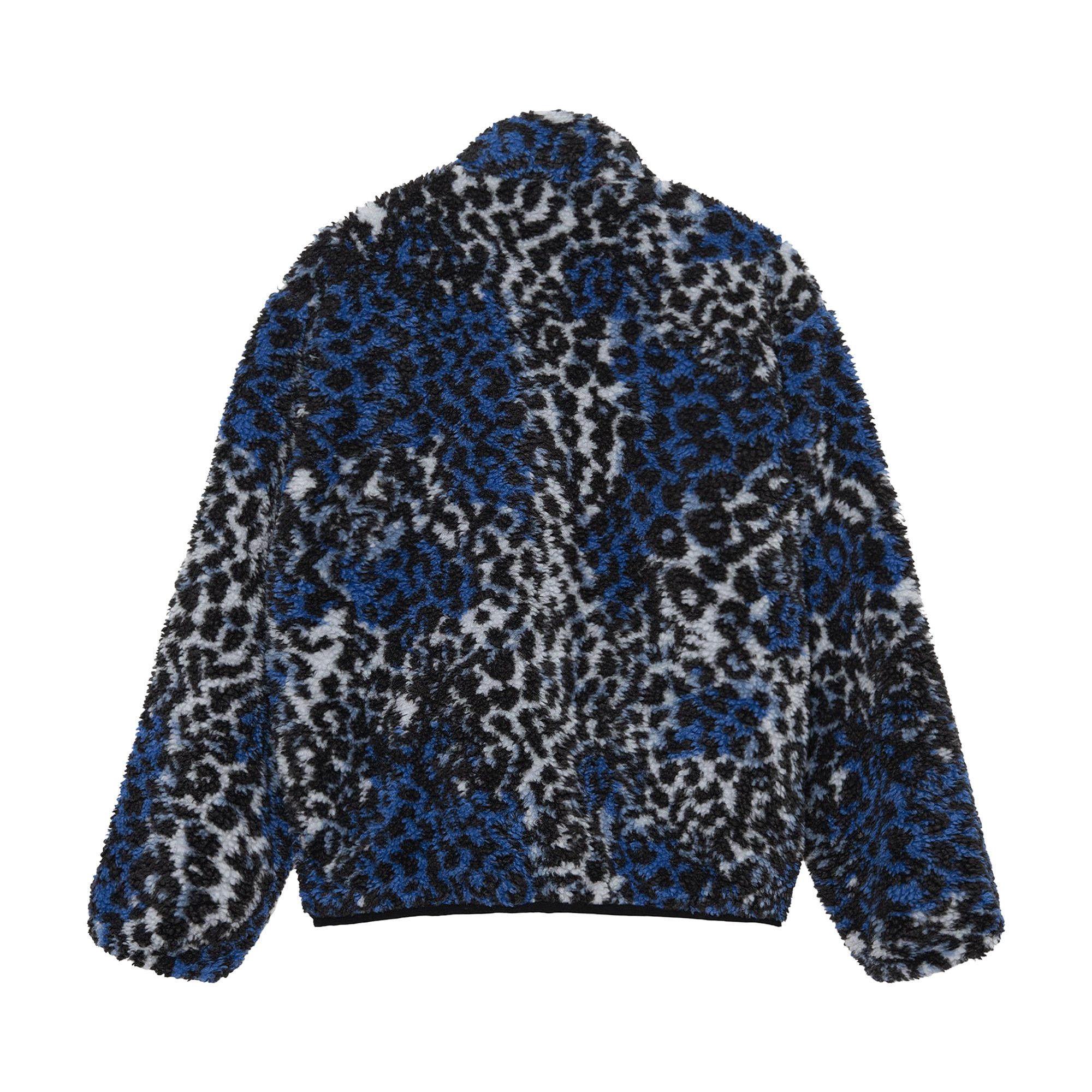 Buy Stussy Sherpa Reversible Jacket Blue Leopard 118529 BLUE GOAT CA