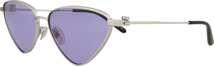 Balenciaga Cat Eye Sunglasses SilverViolet