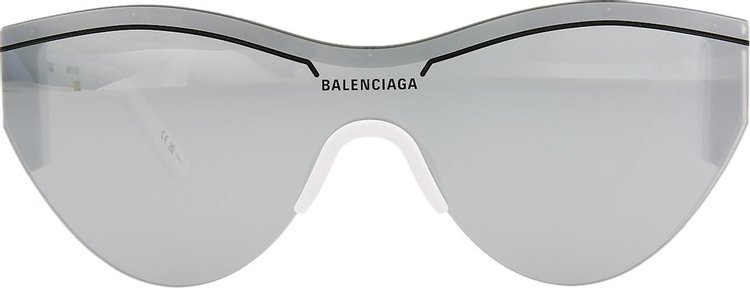 Balenciaga Cat Eye Sunglasses 'White/Silver'