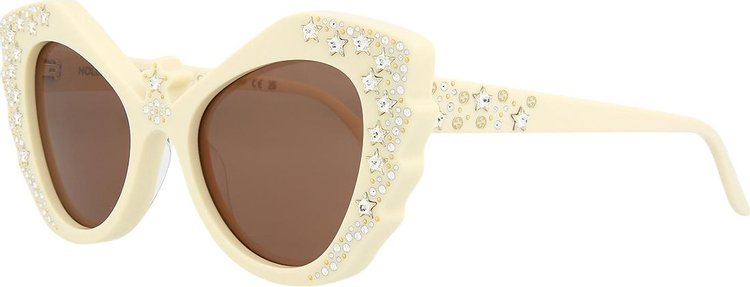 Gucci Cat Eye Sunglasses IvoryBrown