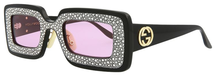 Gucci Rectangular Frame Sunglasses BlackPink