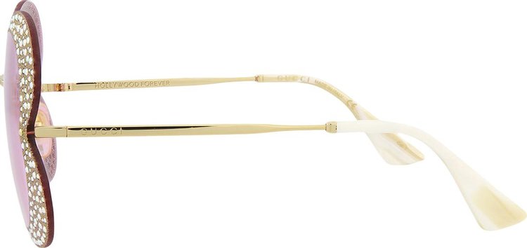 Gucci Cat Eye Sunglasses GoldPink