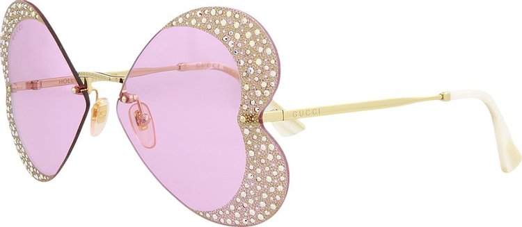 Gucci Cat Eye Sunglasses GoldPink