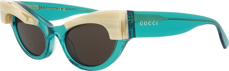 Gucci Cat Eye Frame Sunglasses Light BlueGrey