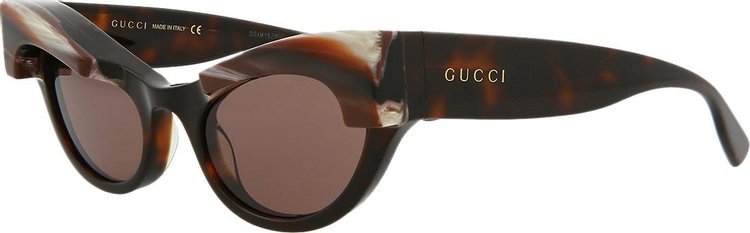 Gucci Cat Eye Frame Sunglasses HavanaBrown