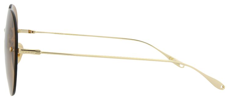 Gucci Round Sunglasses GoldBrown
