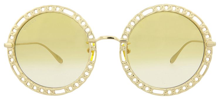 Gucci Round Frame Sunglasses GoldYellow