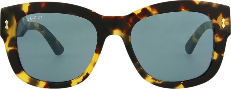 Gucci Square Frame Sunglasses 'Havana/Grey'