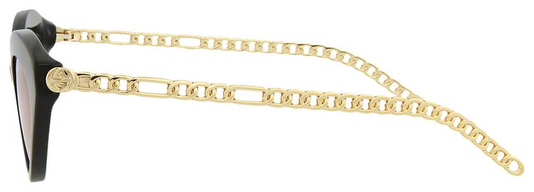 Gucci Cat Eye Sunglasses BlackGoldOrange