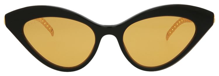 Gucci Cat Eye Sunglasses BlackGoldOrange
