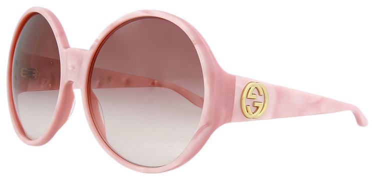 Gucci Round Frame Sunglasses PinkRed