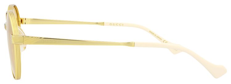Gucci Round Frame Sunglasses GoldYellow