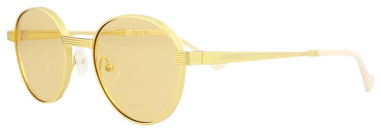 Gucci Round Frame Sunglasses GoldYellow