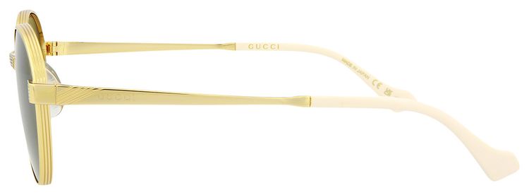 Gucci Round Frame Sunglasses GoldGreen
