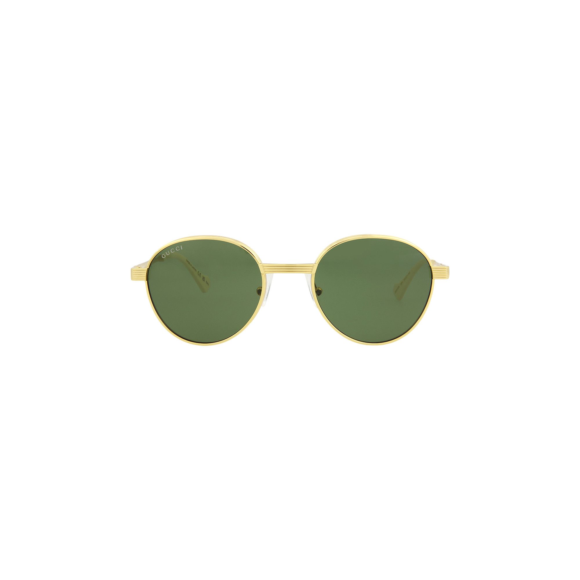 Buy Gucci Round Frame Sunglasses 'Gold/Green' - GG0872S