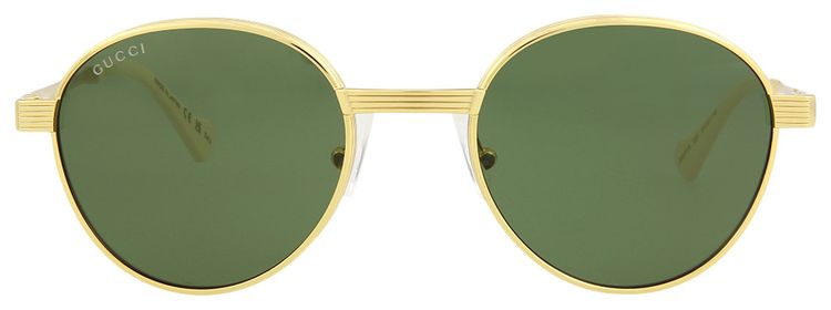Gucci Round Frame Sunglasses GoldGreen