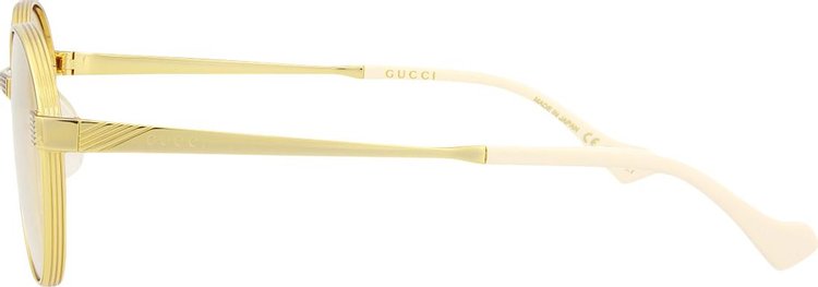 Gucci Round Frame Sunglasses GoldYellow