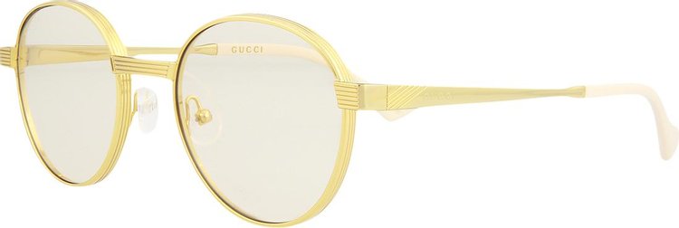 Gucci Round Frame Sunglasses GoldYellow