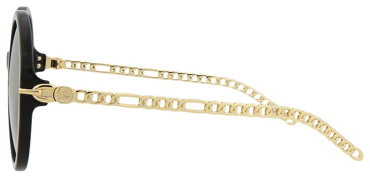 Gucci Round Frame Sunglasses BlackGoldGrey