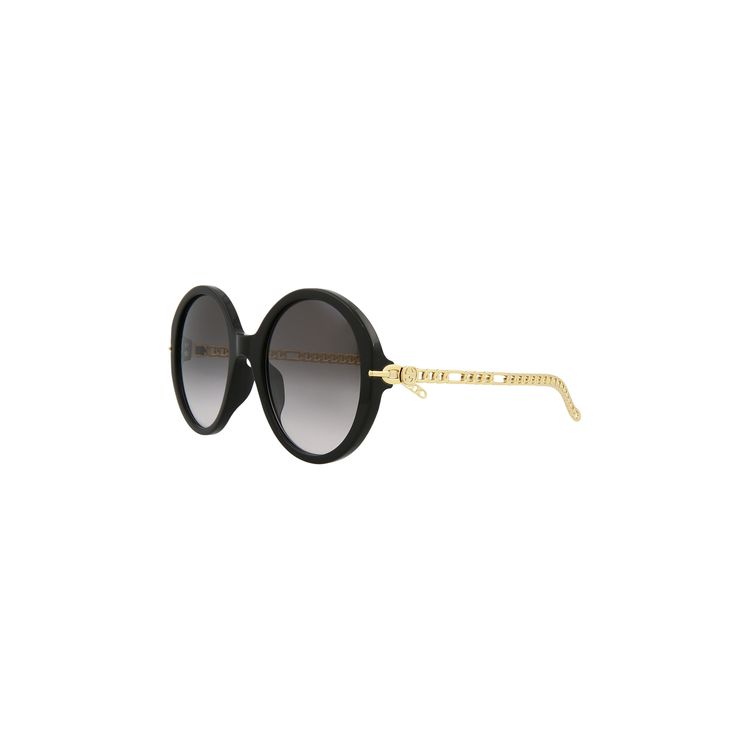 Gucci Round Frame Sunglasses BlackGoldGrey