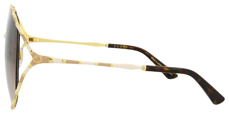 Gucci Round Sunglasses GoldBrown