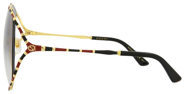 Gucci Round Sunglasses GoldGrey