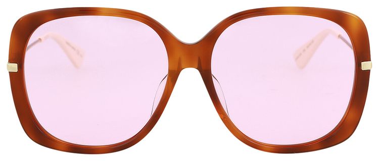 Gucci Square Frame Sunglasses HavanaGoldPink