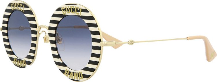 Gucci Round Sunglasses BlackGoldBlue