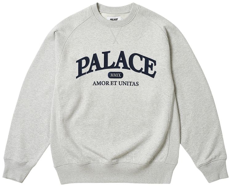 Palace Unitas Crew Grey Marl