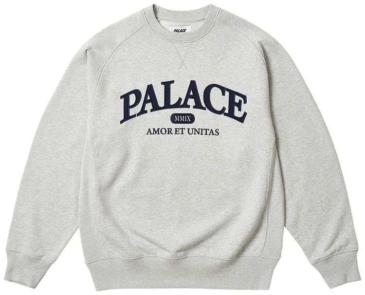 Palace Unitas Crew 'Grey Marl'