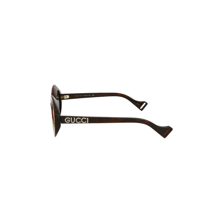 Gucci Round Frame Sunglasses Havana Green