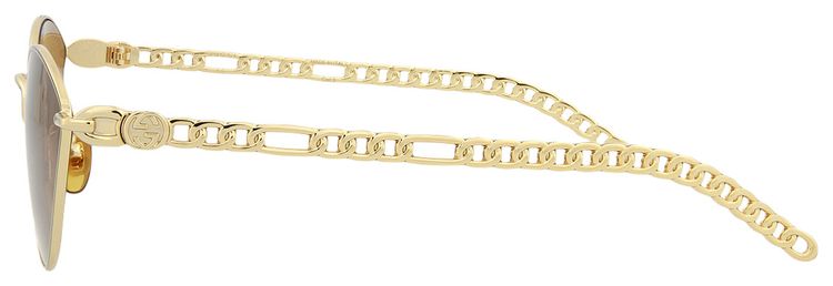 Gucci Cat Eye Sunglasses GoldBrown