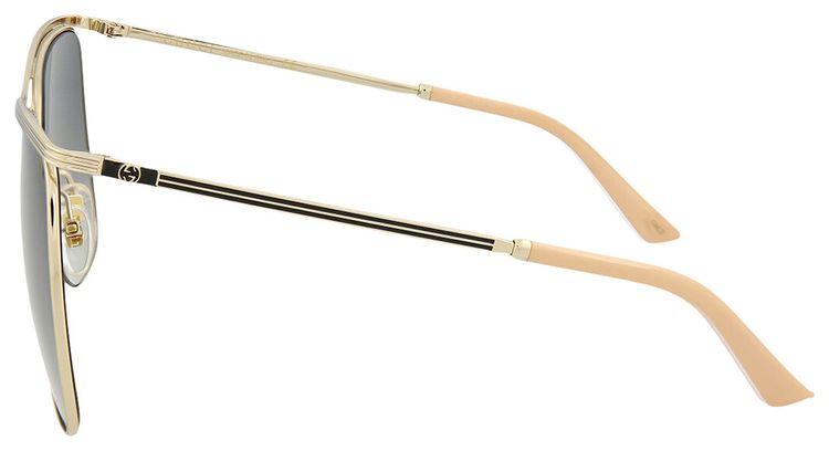 Gucci Square Frame Sunglasses GoldGrey