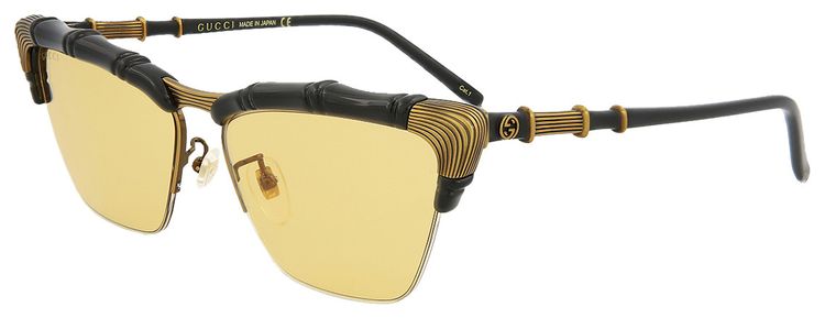 Gucci Cat Eye Sunglasses BlackYellow