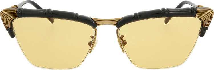 Gucci Cat Eye Sunglasses 'Black/Yellow'