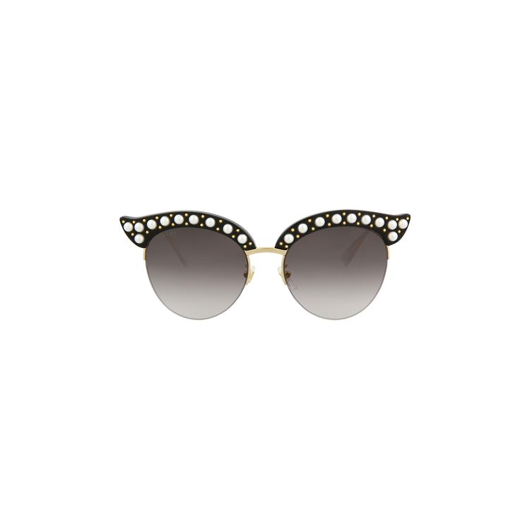 Gucci Cat Eye Sunglasses BlackGoldGrey