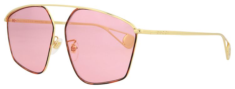 Gucci Aviator Sunglasses GoldPink