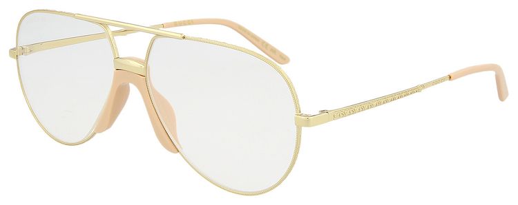 Gucci Aviator Style Metal Sunglasses Metallic Gold