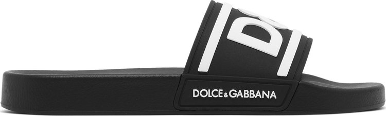 Dolce & Gabbana Slides 'DG Logo - Black White'