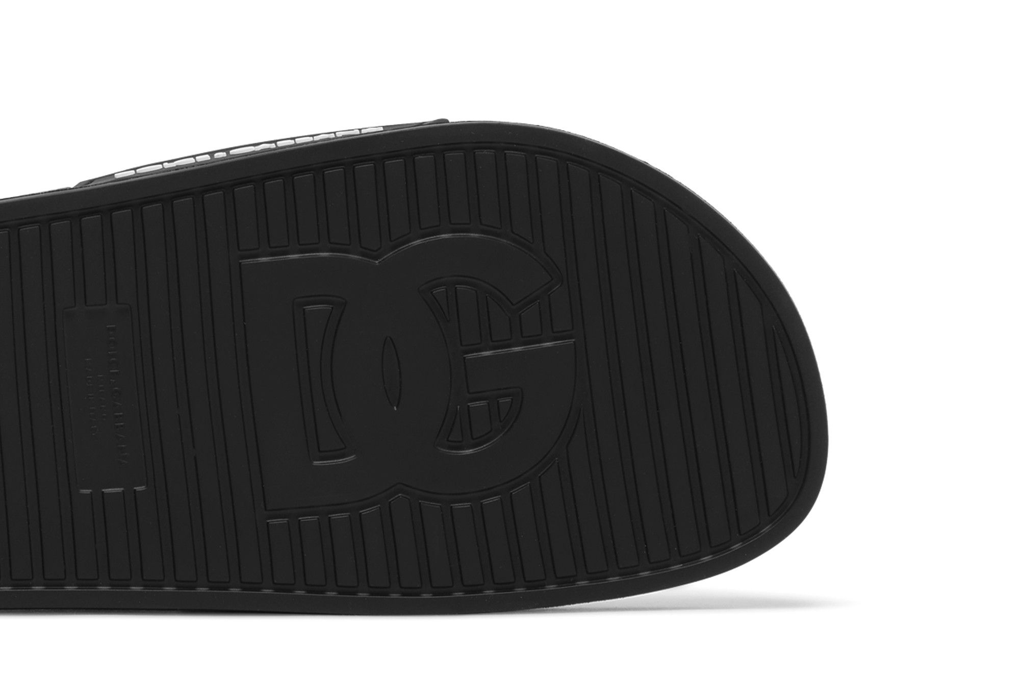 Buy Dolce & Gabbana Slides 'DG Logo - Black White' - CS2072