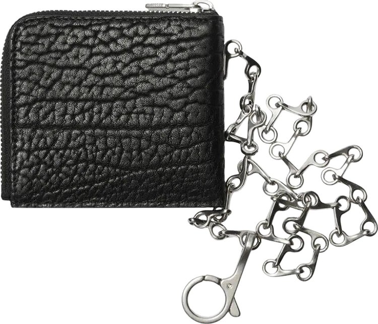 Burberry Leather Chain Wallet 'Black'