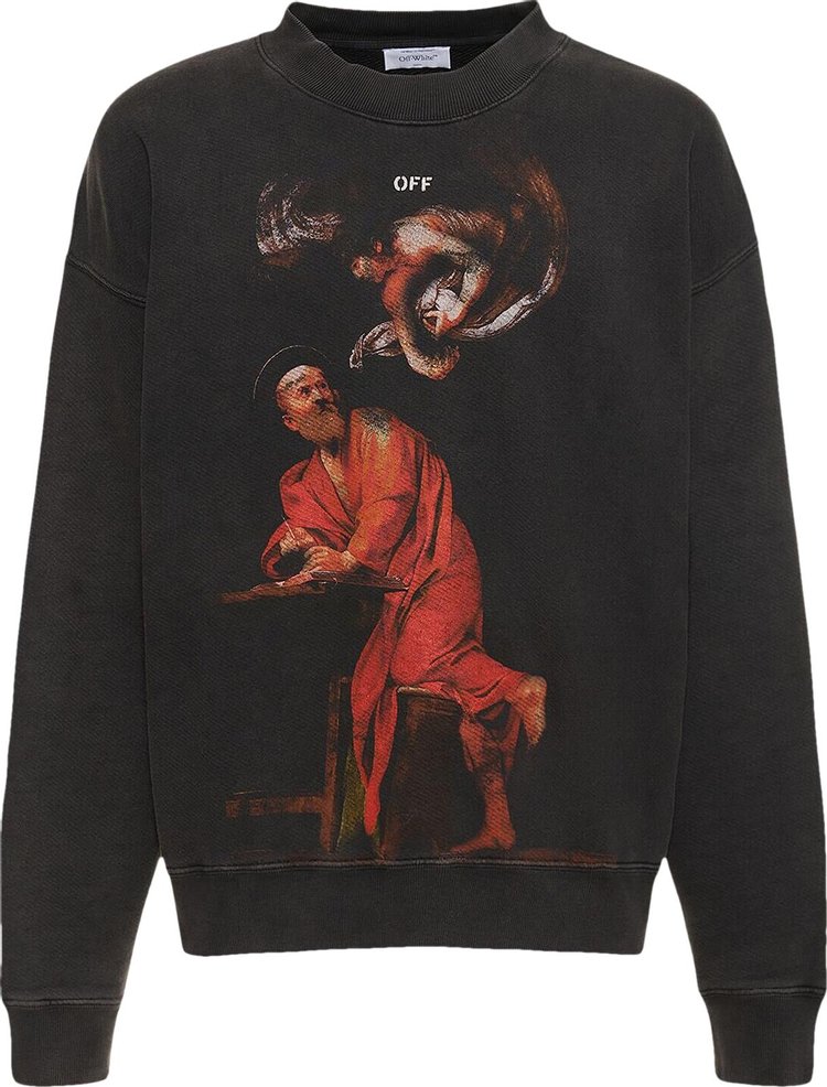 Off-White Saint Matthew Skate Crewneck 'Black/Multicolor'