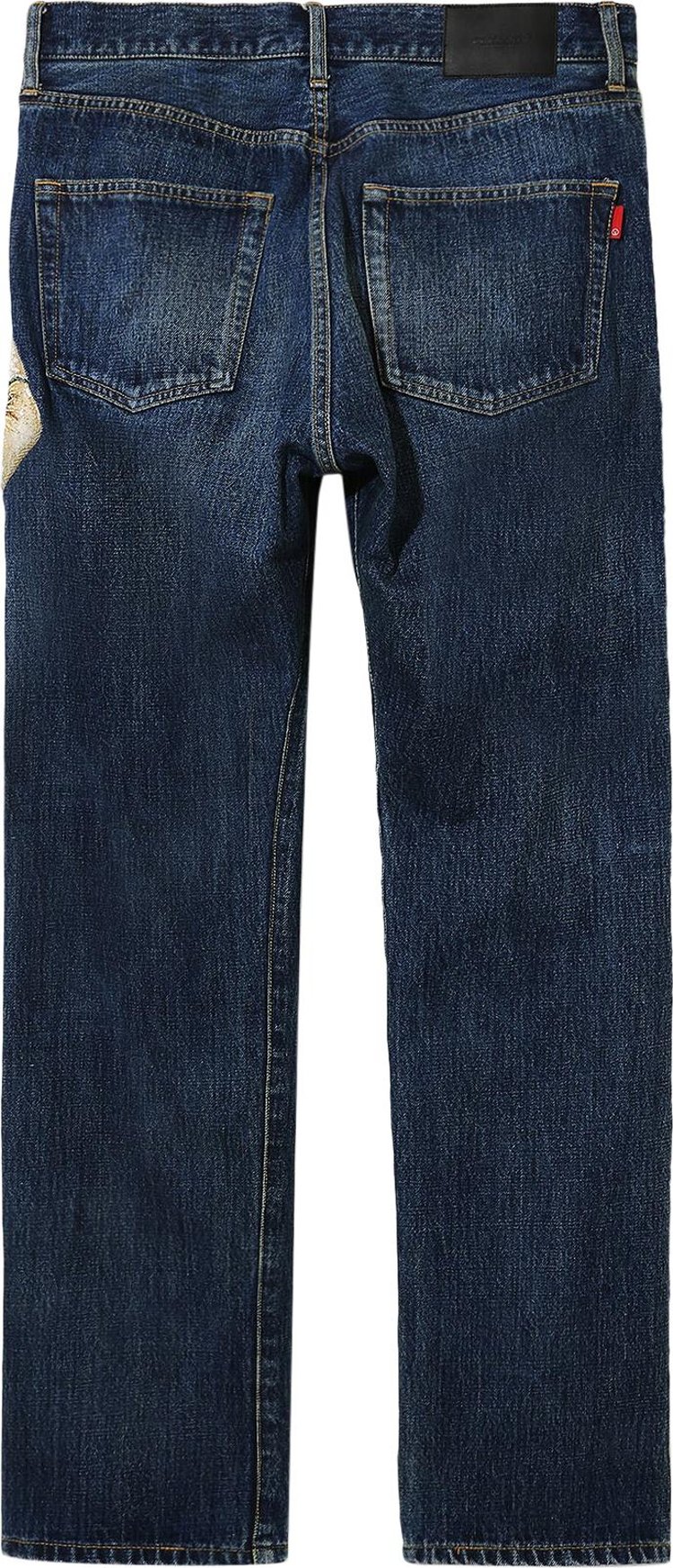 Undercover Embroidered Patch Jeans Indigo