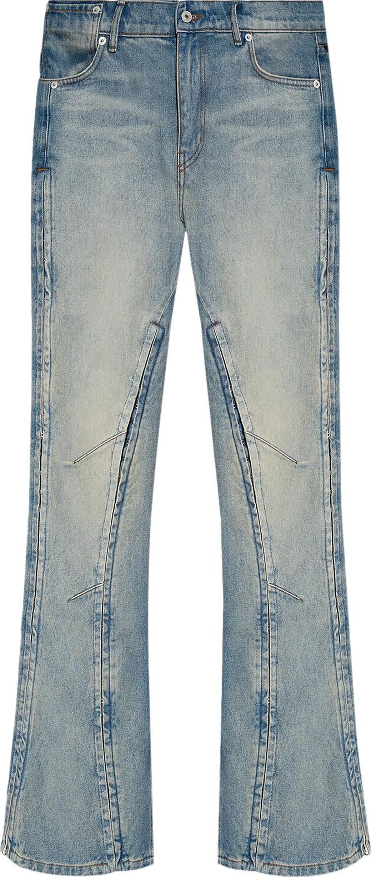 Y/Project Hook And Eye Slim Jeans 'Light Sand Blue'