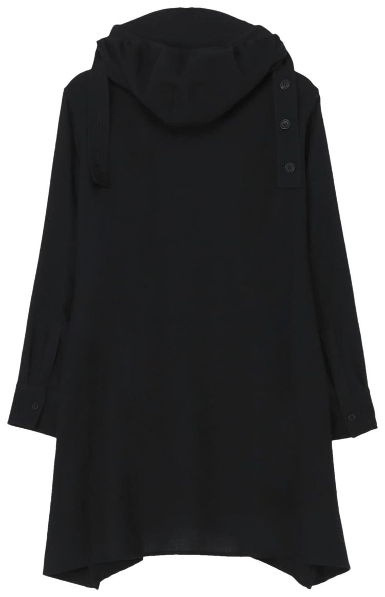 Yohji Yamamoto Hood Mini Dress Black