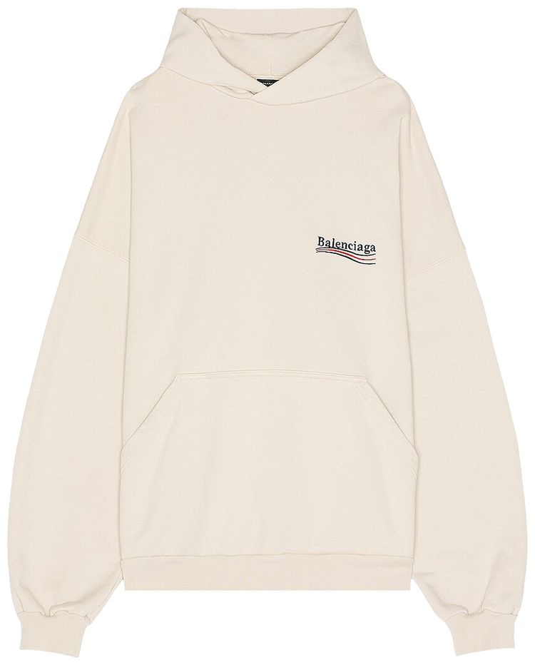 Balenciaga Large Fit Hoodie Light Beige