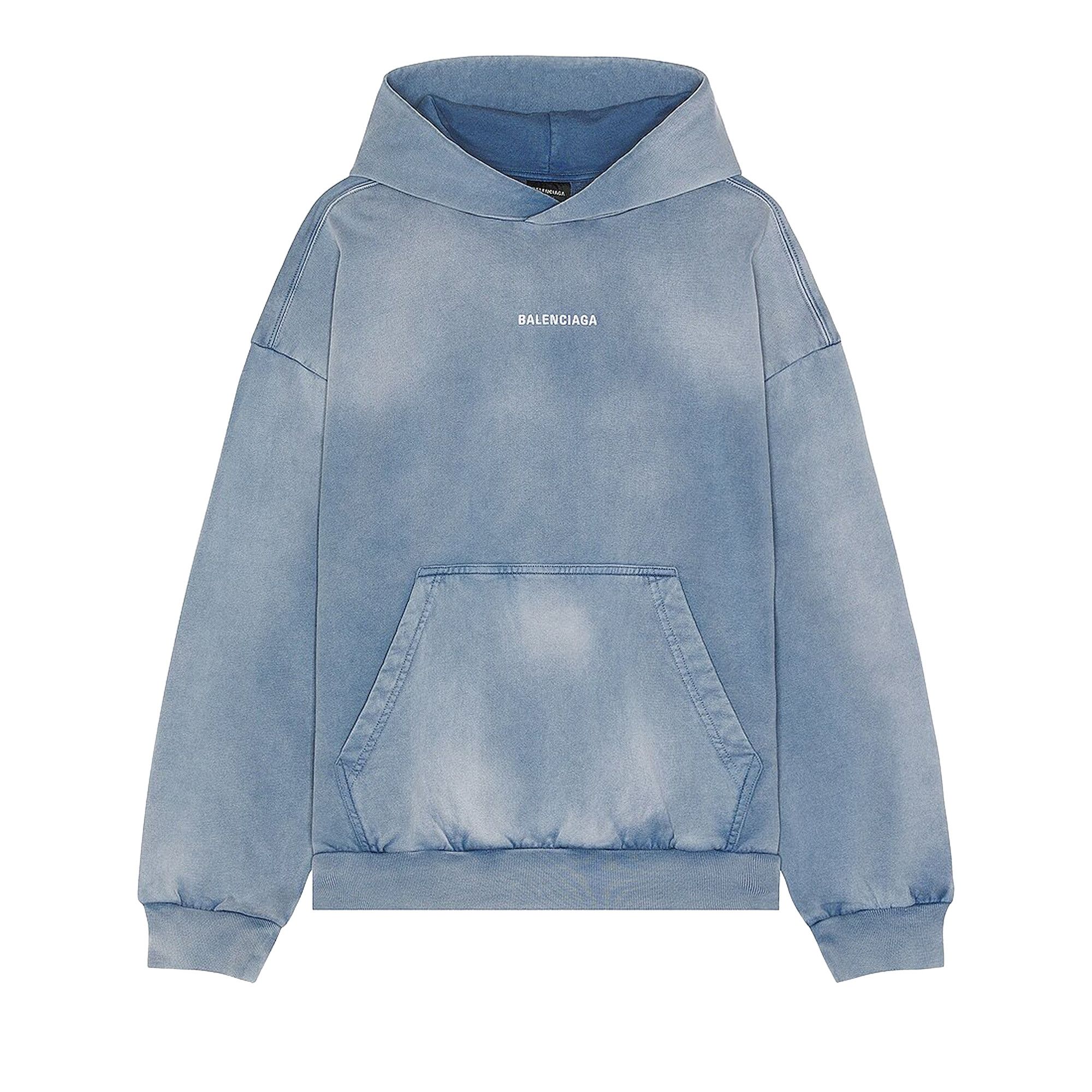 パーカー・フーディ BALENCIAGA Men Hoodies 767877TSVG61463 Blue Buy Balenciaga Medium Fit Hoodie 'Blue' - 767877 TPVK2 4313