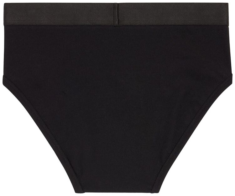 Balenciaga Racer Logo Waistband Briefs Black