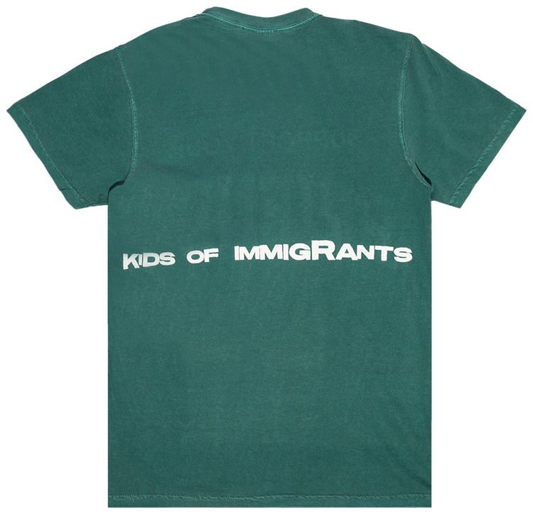 Kids of Immigrants Support Your Friends T Shirt TealMulticolor
